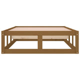Bed Frame without Mattress Honey Brown 90x190 cm Solid Wood - 45-Degree Angle