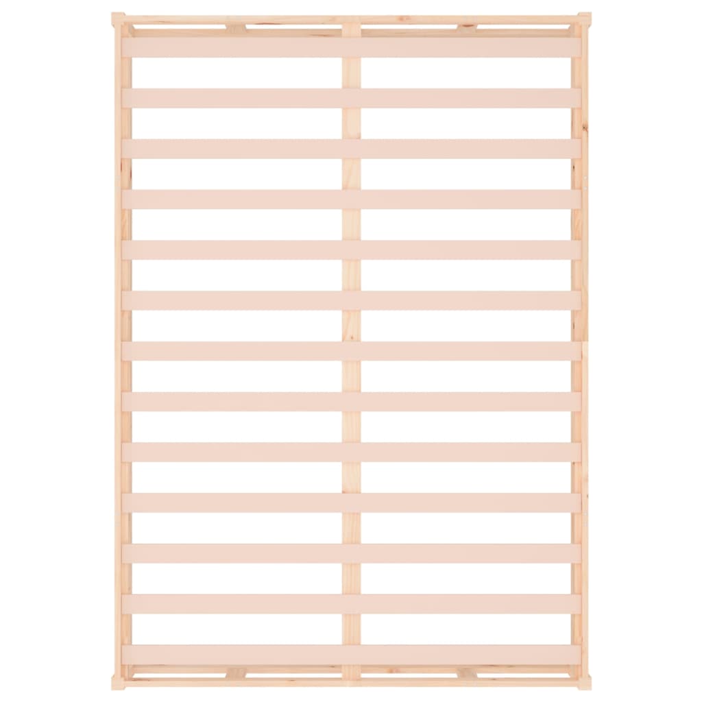 Bed Frame without Mattress 135x190 cm Solid Wood