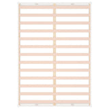 Bed Frame without Mattress White 135x190 cm Solid Wood