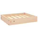 Dog Bed 51.5x44x9 cm Solid Wood Pine - Front View