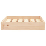 Dog Bed 51.5x44x9 cm Solid Wood Pine - Side View