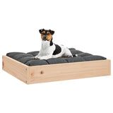 Dog Bed 51.5x44x9 cm Solid Wood Pine - Rear View