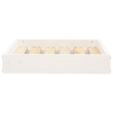 Dog Bed White 51.5x44x9 cm Solid Wood Pine