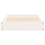 Dog Bed White 51.5x44x9 cm Solid Wood Pine