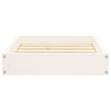 Dog Bed White 51.5x44x9 cm Solid Wood Pine - Top-Down View