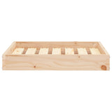 Dog Bed 61.5x49x9 cm Solid Wood Pine - Side View
