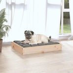 Dog Bed 61.5x49x9 cm Solid Wood Pine
