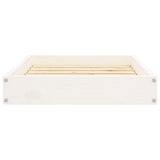 Dog Bed White 61.5x49x9 cm Solid Wood Pine