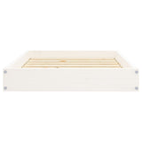 Dog Bed White 71.5x54x9 cm Solid Wood Pine - Top-Down View