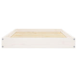 Dog Bed White 91.5x64x9 cm Solid Wood Pine