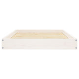 Dog Bed White 91.5x64x9 cm Solid Wood Pine - Top-Down View