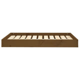 Dog Bed Honey Brown 91.5x64x9 cm Solid Wood Pine - Top-Down View