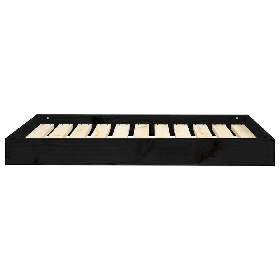 Dog Bed 91.5 x 64 x 9 cm Solid pine wood Black
