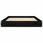 Dog Bed 91.5 x 64 x 9 cm Solid pine wood Black