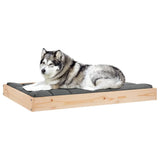 Dog Bed 101.5x74x9 cm Solid Wood Pine - Rear View