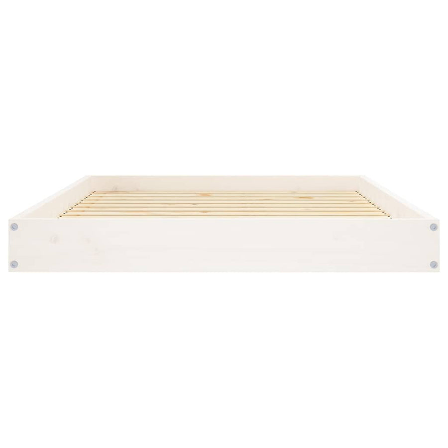 Dog Bed White 101.5x74x9 cm Solid Wood Pine