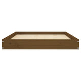 Dog Bed Honey Brown 101.5x74x9 cm Solid Wood Pine - Top-Down View