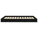 Dog Bed 101.5 x 74 x 9 cm Solid pine wood Black