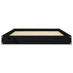 Dog Bed 101.5 x 74 x 9 cm Solid pine wood Black