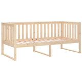 Day Bed without Mattress 90x190 cm Solid Wood Pine - Close-Up Angle
