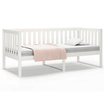 Day Bed without Mattress White 90x190 cm Solid Wood Pine