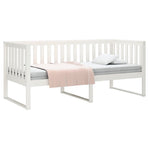 Day Bed without Mattress White 90x190 cm Solid Wood Pine