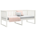 Day Bed without Mattress White 90x190 cm Solid Wood Pine