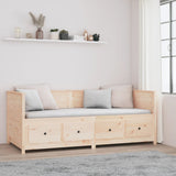 Day Bed without Mattress 80x200 cm Solid Wood Pine - Top-Down View