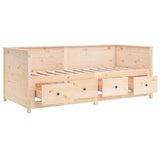 Day Bed without Mattress 80x200 cm Solid Wood Pine - Low Angle