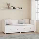 Day Bed without Mattress White 80x200 cm Solid Wood Pine - Top-Down View