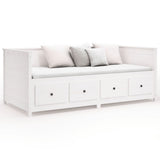 Day Bed without Mattress White 80x200 cm Solid Wood Pine - 45-Degree Angle
