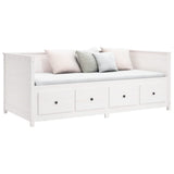 Day Bed without Mattress White 80x200 cm Solid Wood Pine - Rear View