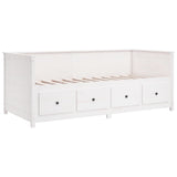 Day Bed without Mattress White 80x200 cm Solid Wood Pine - Extra Image