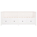 Day Bed without Mattress White 80x200 cm Solid Wood Pine - Extra Image