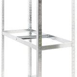 2-Layer Tire Rack Silver 110x40x180 cm Steel - Close-Up Angle