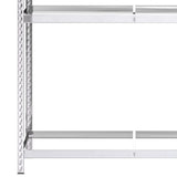 2-Layer Tire Racks 2 pcs Silver 110x40x180 cm Steel