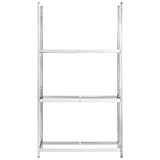 3-Layer Tire Racks 2 pcs Silver 110x40x200 cm Steel