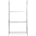 3-Layer Tire Racks 2 pcs Silver 110x40x200 cm Steel