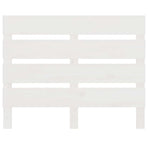 Headboard White 100 cm Solid Wood Pine