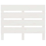 Headboard White 100 cm Solid Wood Pine - Top-Down View