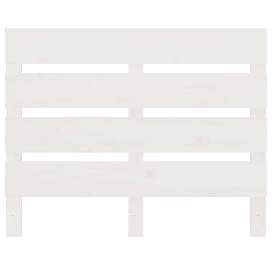 Headboard White 100 cm Solid Wood Pine