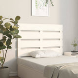 Headboard White 100 cm Solid Wood Pine - Side View