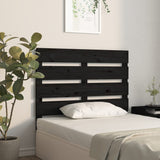 Headboard Black 100 cm Solid Wood Pine - Top-Down View