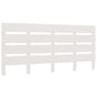 Headboard White 150 cm Solid Wood Pine