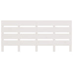 Headboard White 150 cm Solid Wood Pine