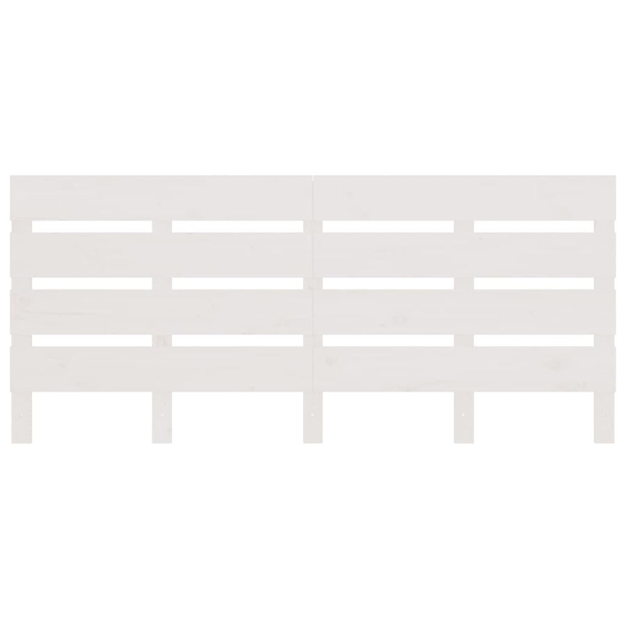 Headboard White 150 cm Solid Wood Pine