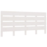 Headboard White 180 cm Solid Wood Pine - Front View