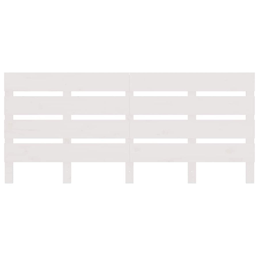 Headboard White 180 cm Solid Wood Pine