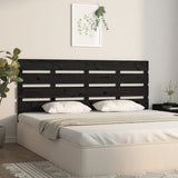 Headboard Black 180 cm Solid Wood Pine - Side View