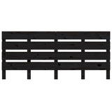 Headboard Black 180 cm Solid Wood Pine